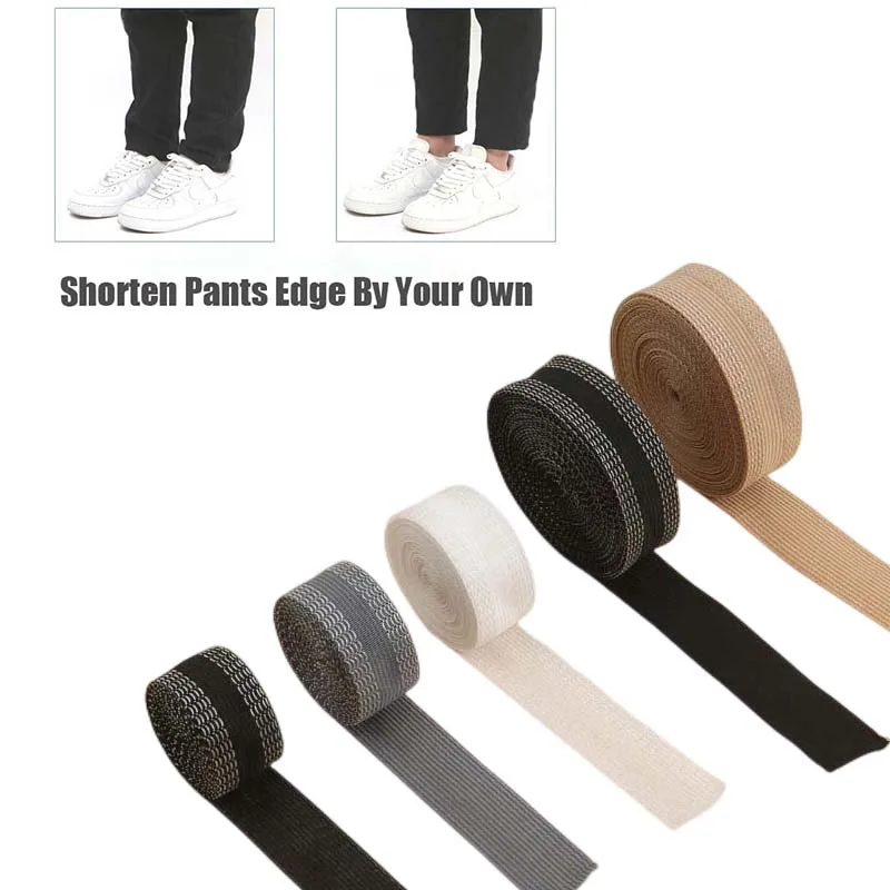 

DIY Self-Adhesive Strong Tape for Shortening Trousers Bottom Edge Tape Paste Hemming Iron Trouser Length Shorten DIY Tool