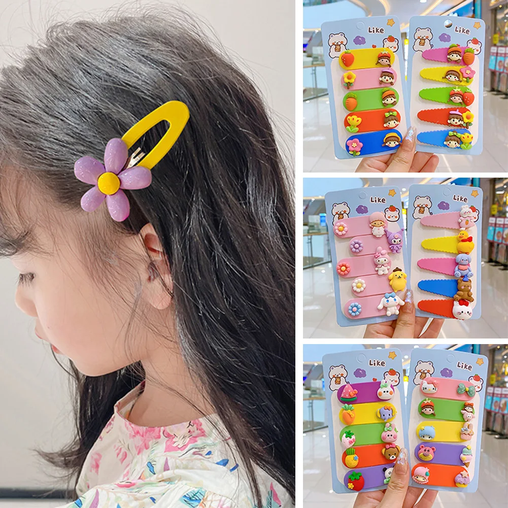 

Fashion New 1Set Candy Love Round Hair Clip Retro Hairpin Accessories For Kids Girls Children Barrette Headdress