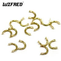 wifreo 50pcs brass easy spin clevises spinner turntable clamps easy spin brass diy fishing lures accessories