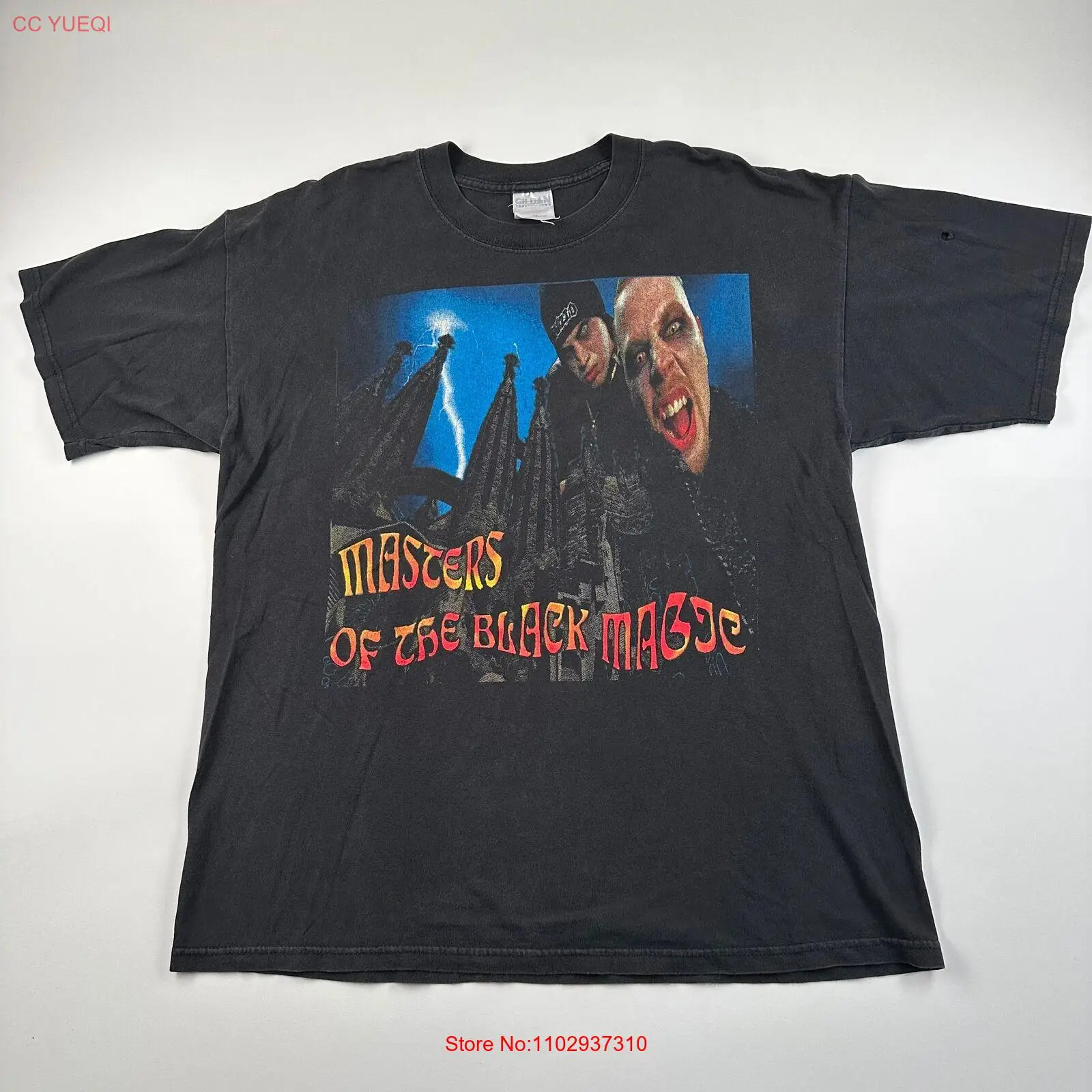 Винтажная рубашка 2000s Twiztid XL Masters Of The Black Magic