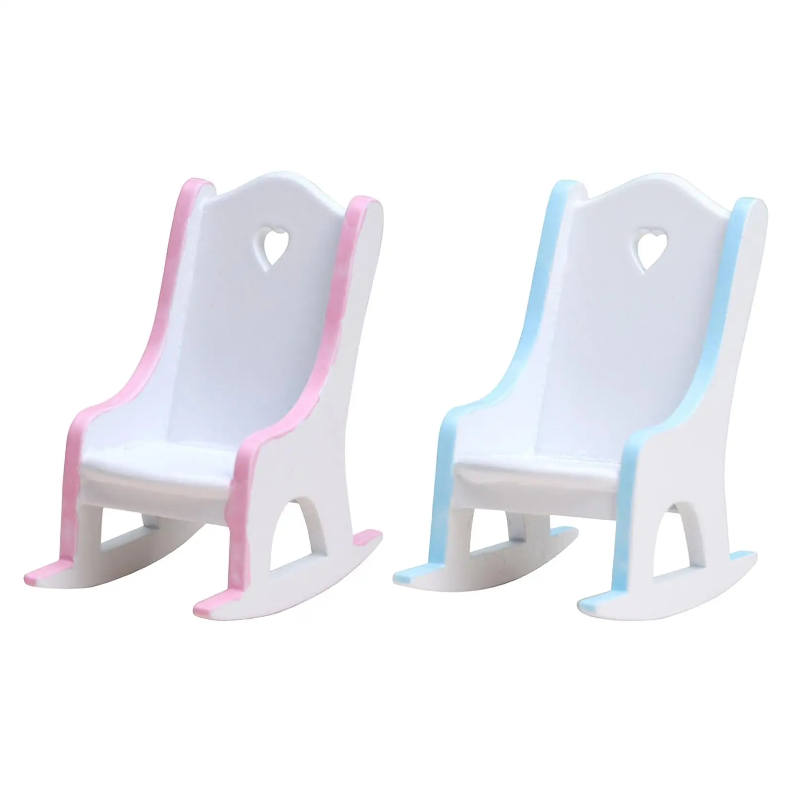 

DIY Doll House Wooden Chairs 1:12 Scale Miniature Dollhouse for Ornaments