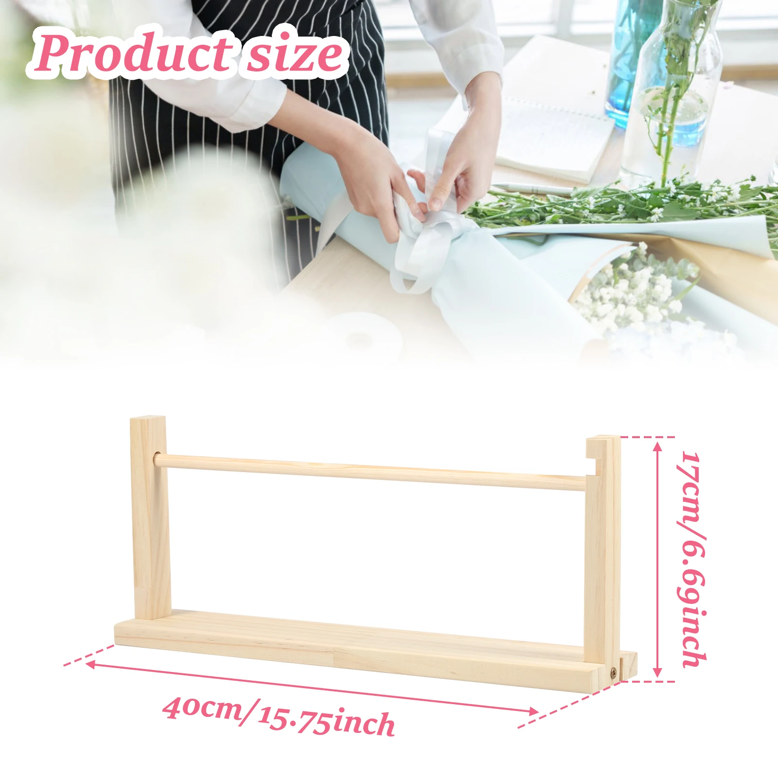 Однослойный Деревянный Органайзер Для Хранения Лент Многофункциональный