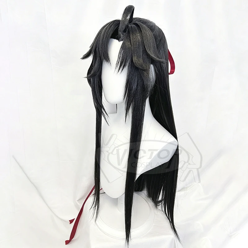 Фото Костюм для косплея Hell's Paradise Yamada Asaemon Sagiri, парик Jigoku Raku, темно-коричневый, с длинными бакенбардами и хвостом-холодфриком + бесплатная шапочка для парика №5