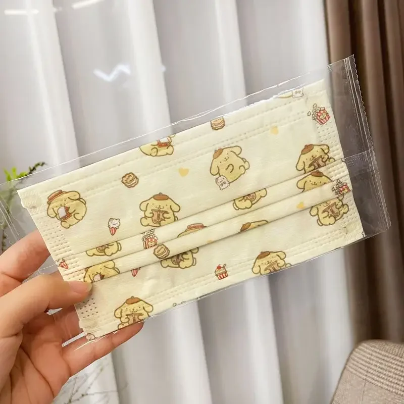 Miniso 10 шт. PomPomPurin взрослая одноразовая защита от пыли безопасная дышащая