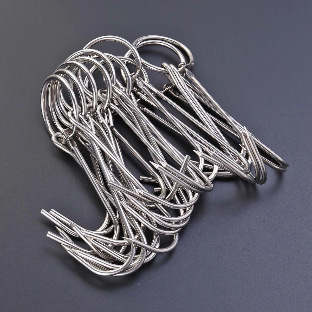 

10PCS Stainless Steel Butcher Meat Hanging Processing S-Hook for Large Fish Hams Bacon