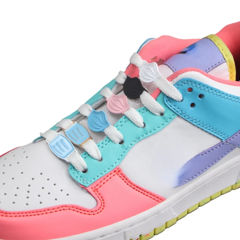 

Exclusive Mold Mask Shoelace Buckle Metal AF1 Shoelaces Buckle Accessories Metal Lace Lock DIY Sneaker Kit Metal Lace Buckle