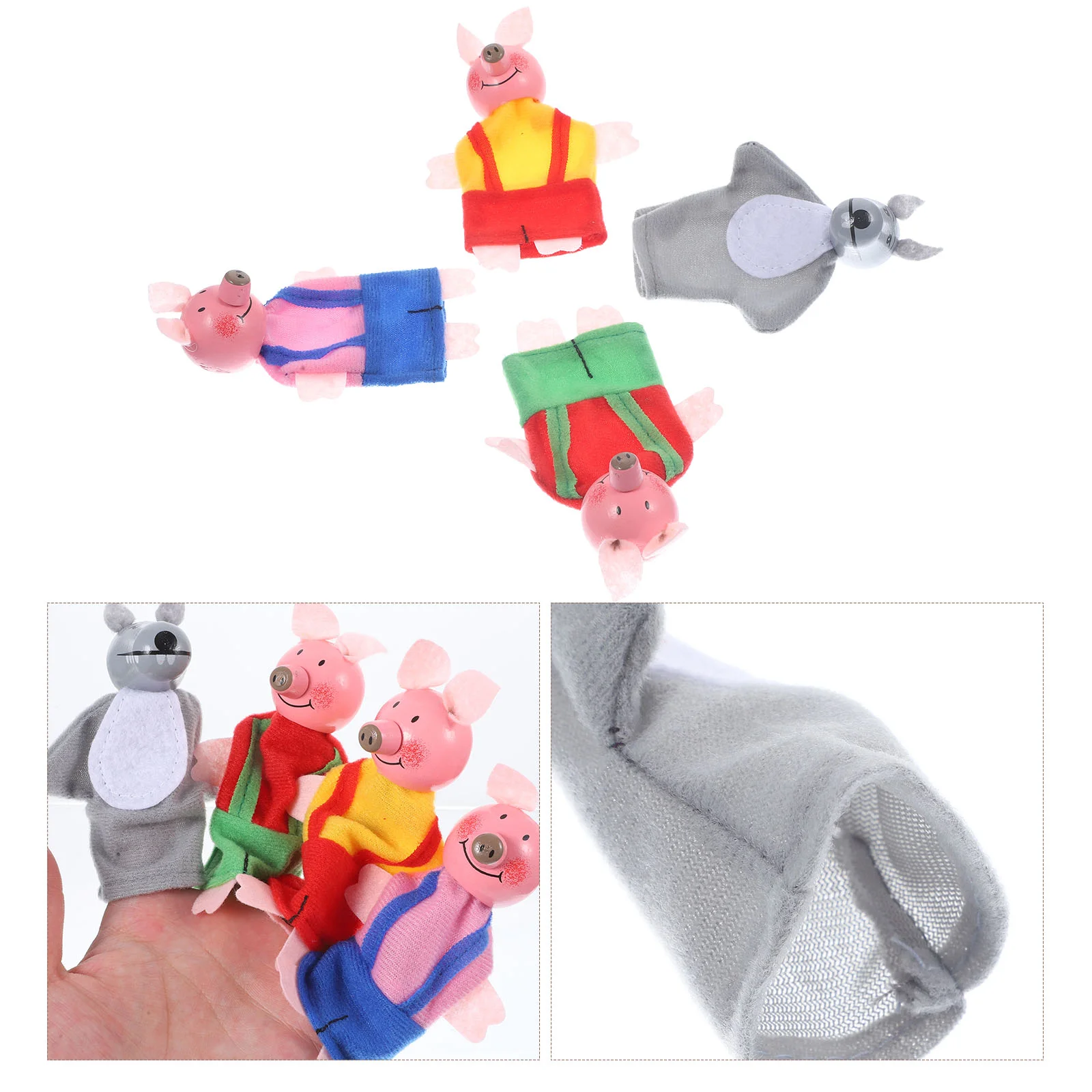 

Puppet Hand Finger Puppets Story Animal Tiny Friends Fillers Goodie Game Kid Play Role Zoo Family Telling Cloth Time Animals