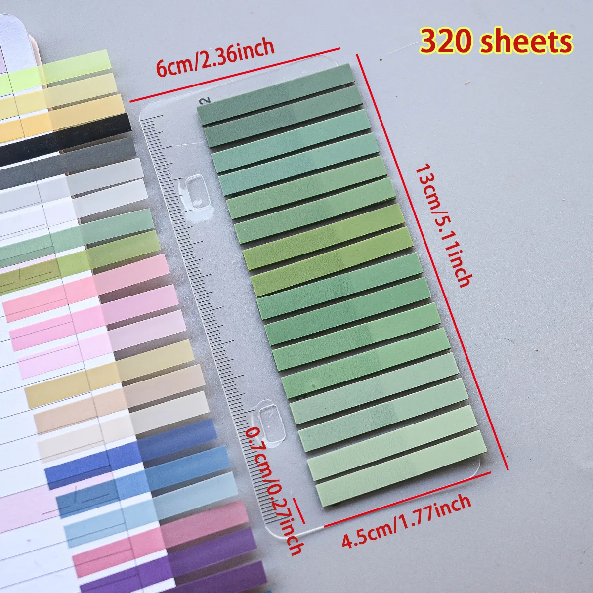 

Прозрачные самоклеящиеся блокноты, 320 шт.