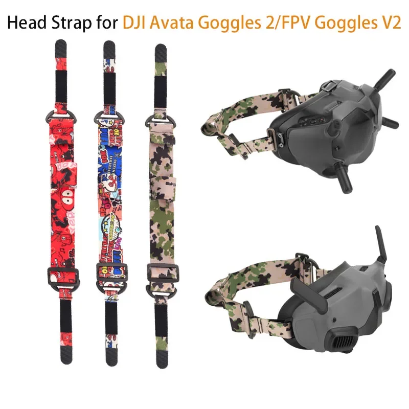 Регулируемый ремешок на голову с мягкой эластичностью для очков DJI Avata и FPV очки