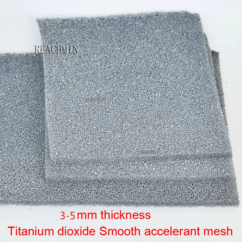 

3-5 мм диоксид титана гладкая ускорительная сетка титановые оксиды фотокатализатор фильтр TiO Lightcatlyst фильтр полимерная губка