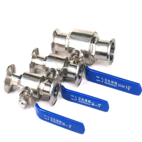 1,5 "2" 2,5" наружный диаметр наконечника Tri Clamp 25 мм 50,5 мм 64 мм санитарный шаровой кран из нержавеющей стали 304