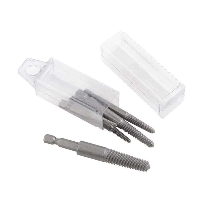 

Damaged Screw Extractor Remover Drill Bit Set Disassemble Screws Bolt Stud Slip Teeth Demolish Stripped Broken Remover Tools