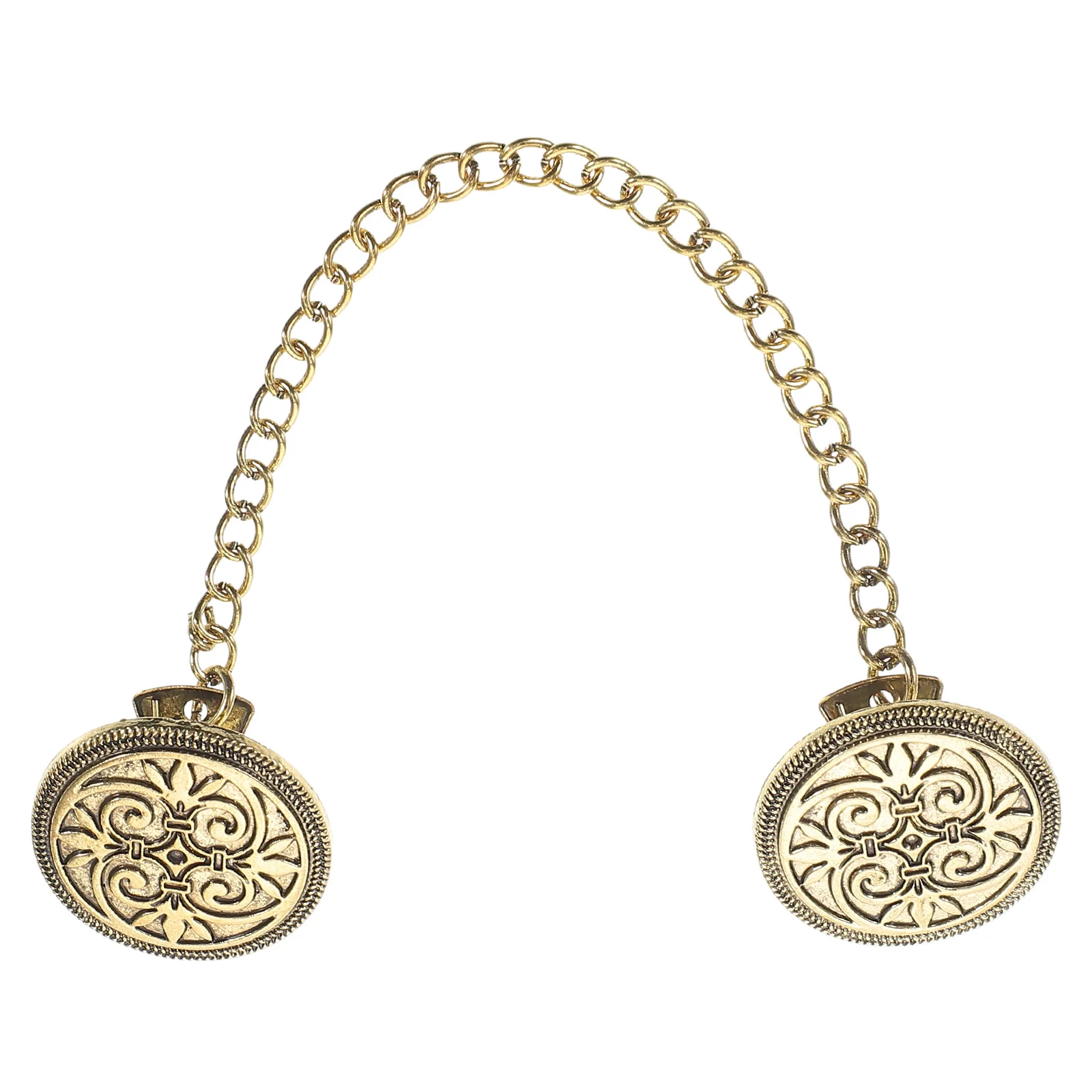 Винтажный свитер зажимы-цепочки для шали держатели воротника кардигана