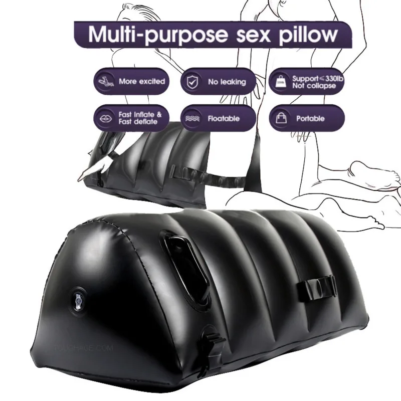 

New Sex Furniture For Adults Inflatable Sofa Sex Position Prone Tie Pad Bed Binding Body Support Mat Air Blow Wedge Cushion