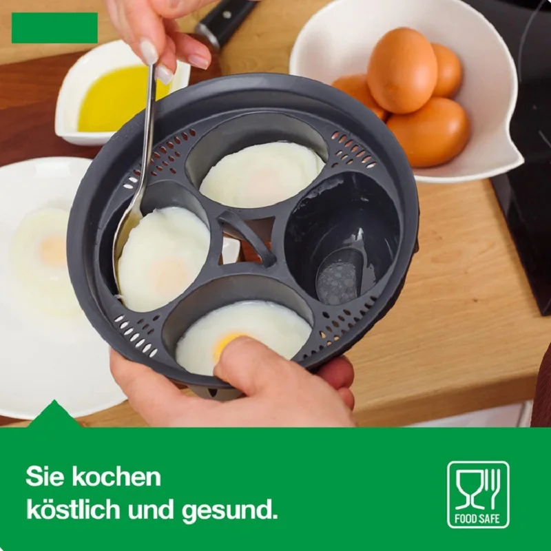

Egg Poachers 4in1 Egg Cooker Tools Egg Rack Multifunction Pot Steamer Tray Eggs Poachers Stand Kitchen Cooking Utensils for TM6