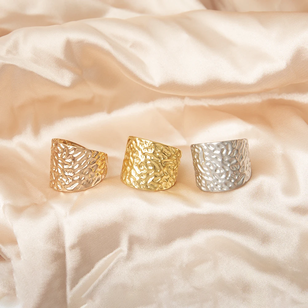 

Vintage Irregular Geometric Open Rings for Men Punk Personality Rock Party Adjustable Finger Rings Jewelry Birthday Gifts