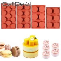 cylindrical silica gel cake mold silicone bakeware gypsum candle chocolate soap molds ice cream grinding tool baking accessories