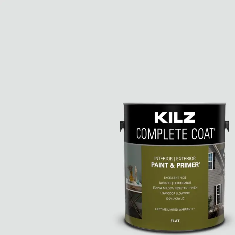 

Coat Paint & Primer, Interior/Exterior, Flat, White Barn, 1 Gallon
