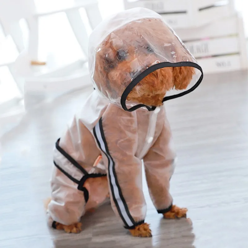 

2XL Dog Raincoat Dog Clothes Transparent Raincoat Light Waterproof Coat Small Dog Raincoat