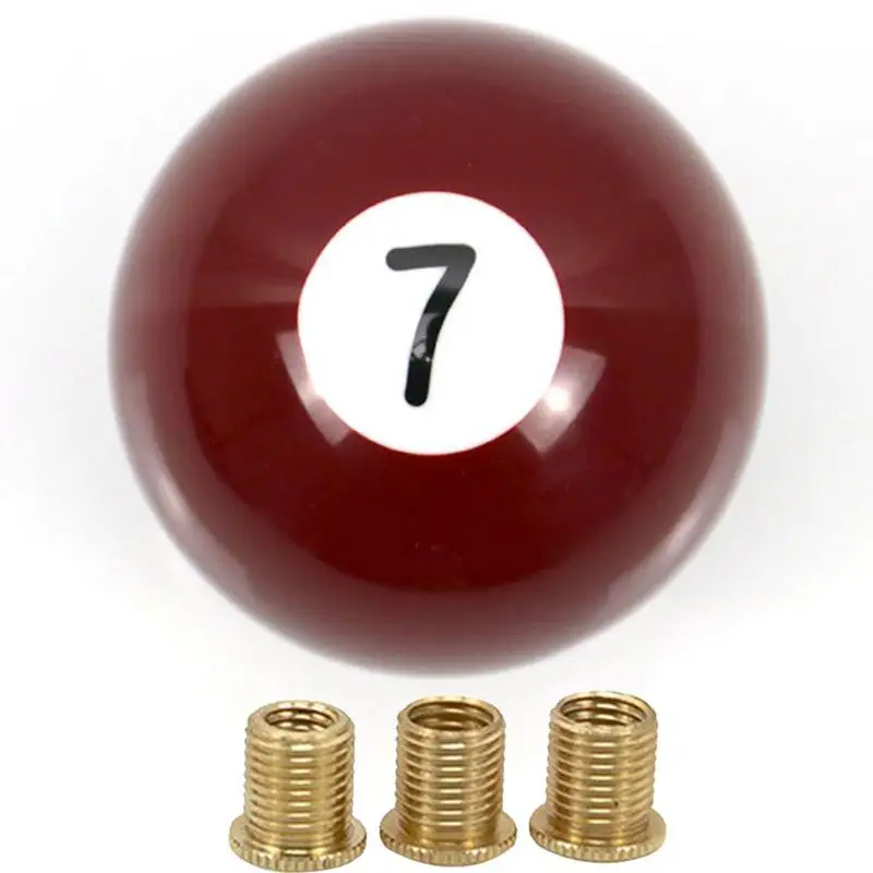 

Car Ball Gear Knob Acrylic Ball Car Shifter Lever With 3 Adapters Ball Gear Shift No. 7 Shift Handle Convert Accessory For