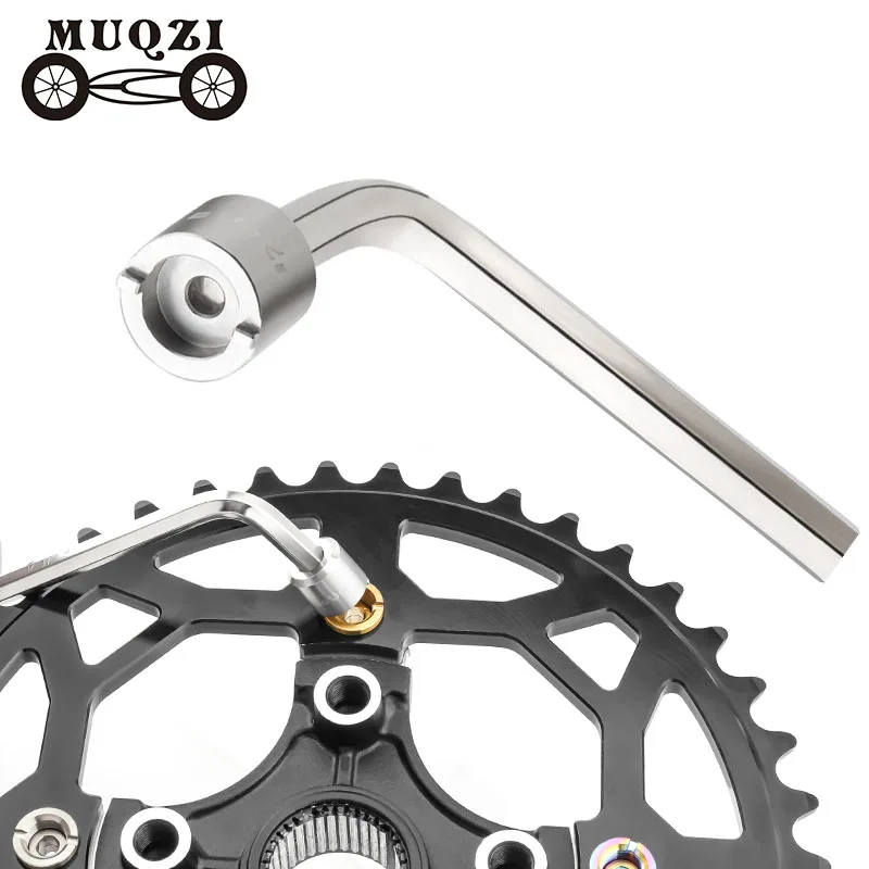 

MUQZI Bicycle Chainring Bolts Nut Wrench Chain Wheel Removal Install Tools MTB Road Bike Crankset Bolt Fixed Repair Tool Spanner