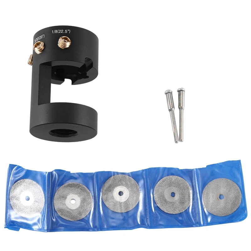 

Tungsten Electrode Sharpener Grinder Head Kit TIG Welding Tool With Cut-Off Slot Multi-Angle &Amp, Offsets, Horizontal Hole