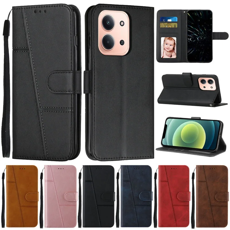 Фото Для Xiaomi Redmi 15C 5G Чехол Flip Wallet Book Cover для Coque Xiomi Redmi 15C Чехол для телефона Redmi15C 4G 173 мм Защитные чехлы Funda №1