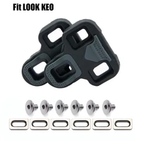 2pc look keo pedals cleats road cycling cleats 4 5 degree road bicycle cleat durable self locking pedal cleat bike equipment