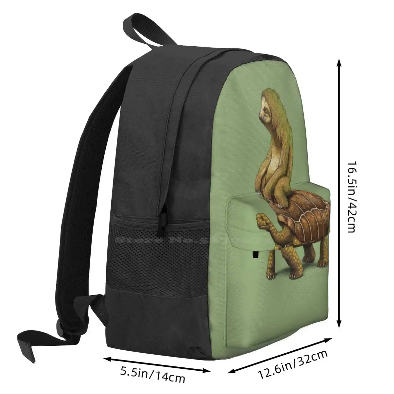 Модный рюкзак с принтом черепаха медленно охлаждающая