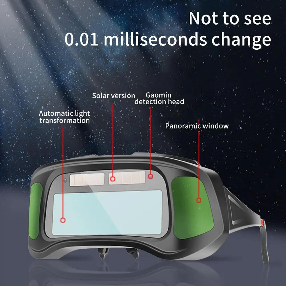 Очки для сварки с автоматическим затемнением защитные очки большого размера