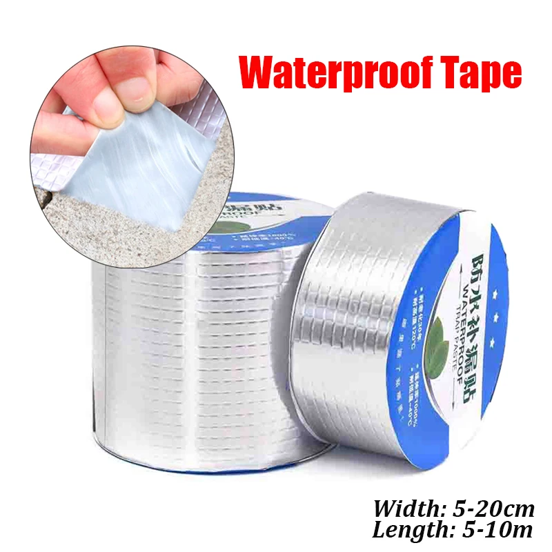 

Roof Leakproof Foil Walls Leak Sticker Super Nano Tapes Waterproof Tape Butyl Rubber High Temperature