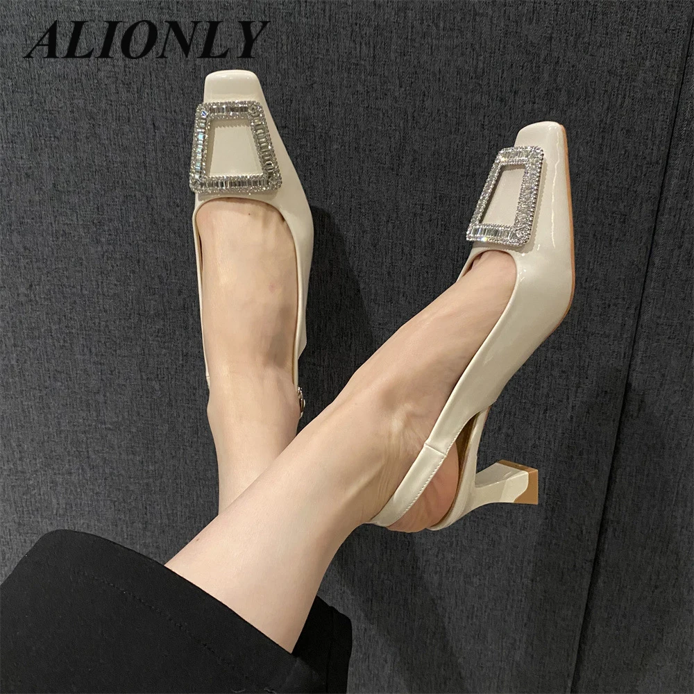 Alionly 2023 Новое поступление пикантные Туфли на каблуке с ремешком и пряжкой для