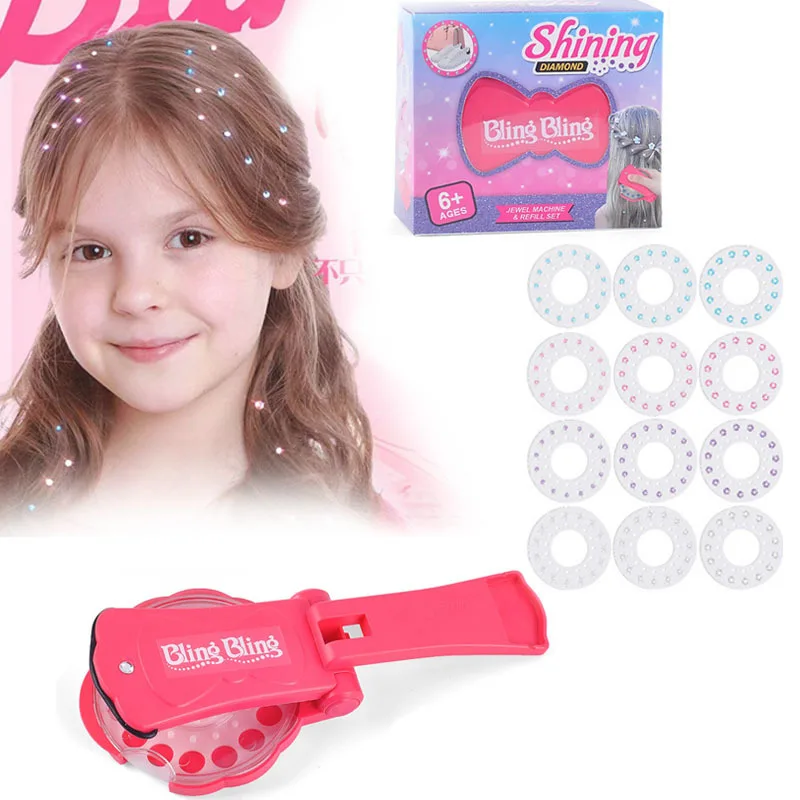 

Блесны для волос, наборы для макияжа, игрушки, набор для стемпера с драгоценными камнями для детей, детские игрушки для принцесс из искусств...