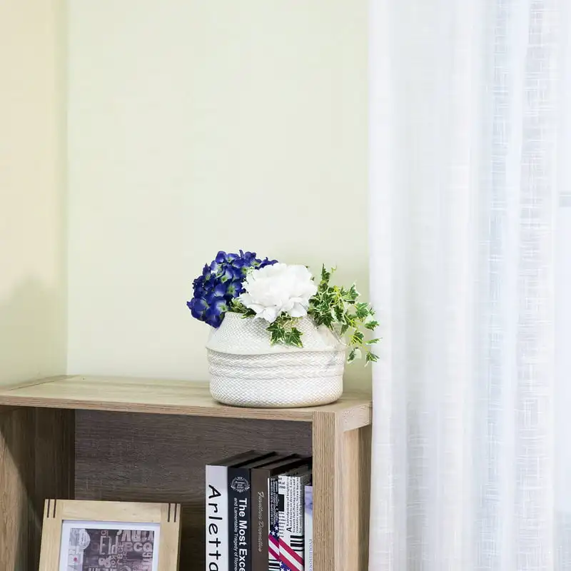 

Ceramic Decorative Planter with Handles, 5.7"H x 9.05"D