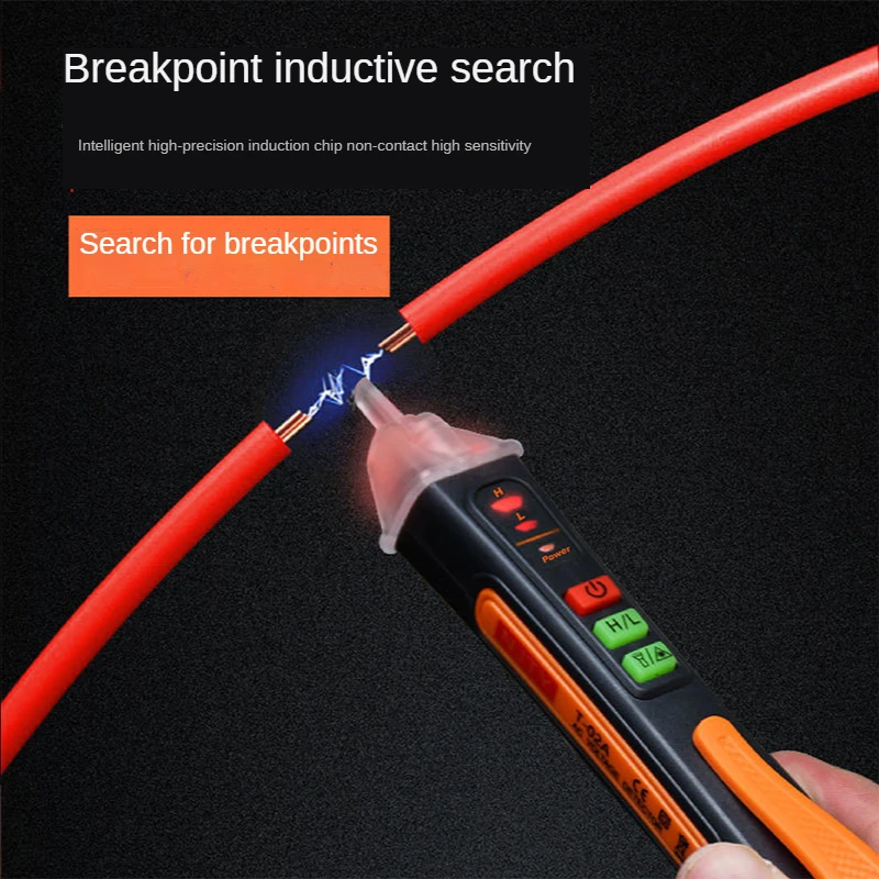 

Voltage Indicator Tester Pen Non-Contact Voltage Detector AC Voltage Test Smart Breakpoint Finder 12-1000V