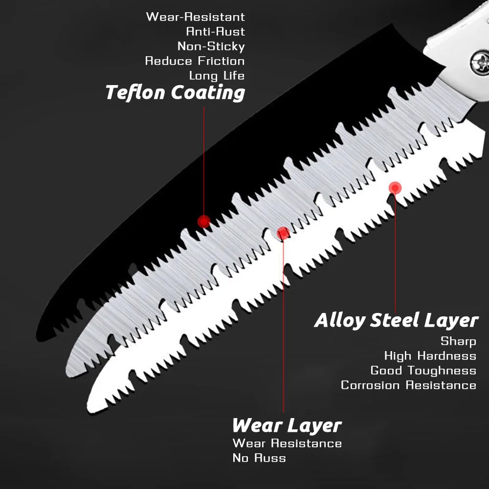 Складная Многофункциональная Пила Для Дерева Острая Кемпинга Сада Секатор