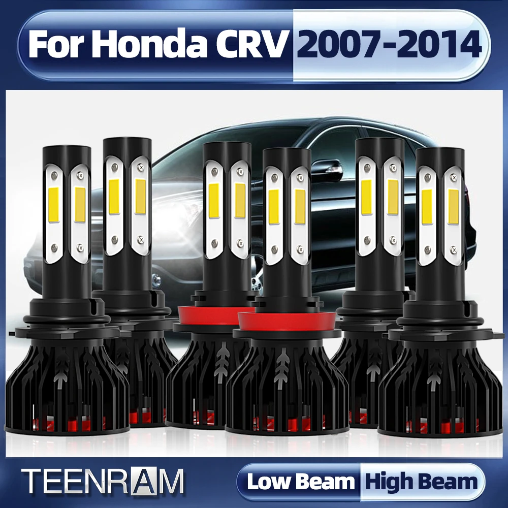 

90W 12000LM H4 Canbus Car LED Headlight Bulbs H11 Turbo Car Fog Lights 12V For Honda CRV 2007 2008 2009 2010 2011 2012 2013 2014