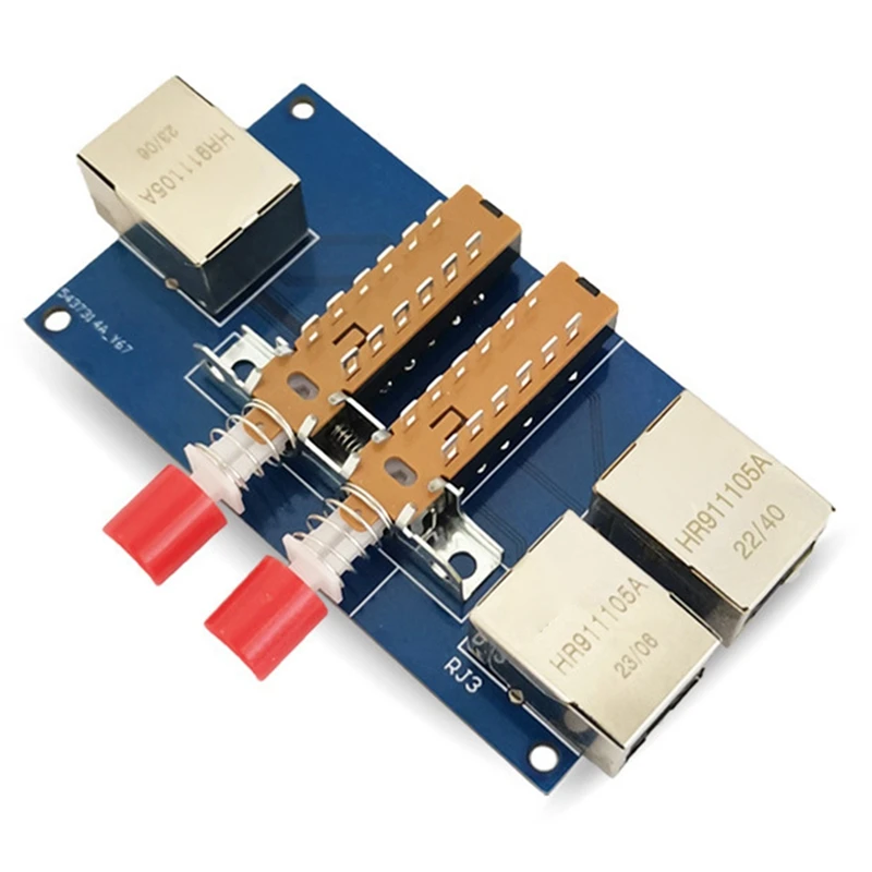 2-портовый Rj45 внутренний и внешний коммутационный кабель широкополосный 2-в-1