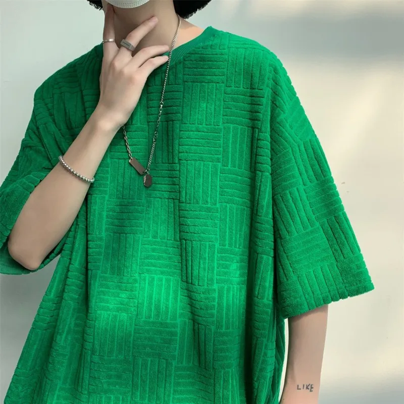 

Summer Cotton Short-sleeved Fashion Simple and Versatile T-shirt Casual Men's Loose and Versatile Casual Tops