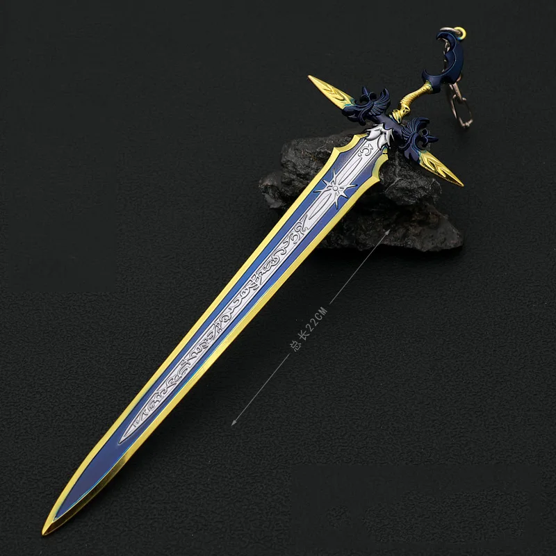 

22cm Final Fantasy XVI Cloud Strife Bahamut Ultimate Sword Uncut Blade Toy Knife Cosplay Medieval Weapon Models Gifts for Boys