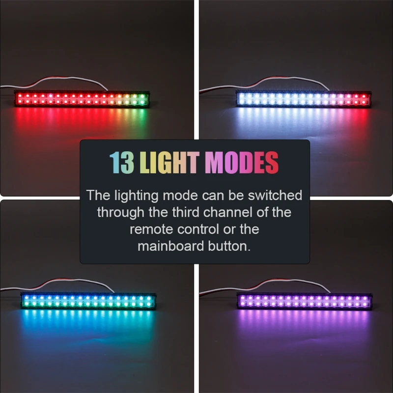 

RC 34 LED Light Bar Roof Lamp Spotlight Dome Light Compatible with RC TRX-4 SCX10 KM2 CC01 RC Crawlers, Dropshipping