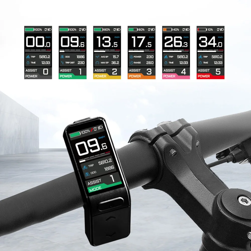 Велоспорт Черный 6 3 2 см Экран Дисплей Электрический велосипед SW T 24 В 36 48 ABS ПК Для