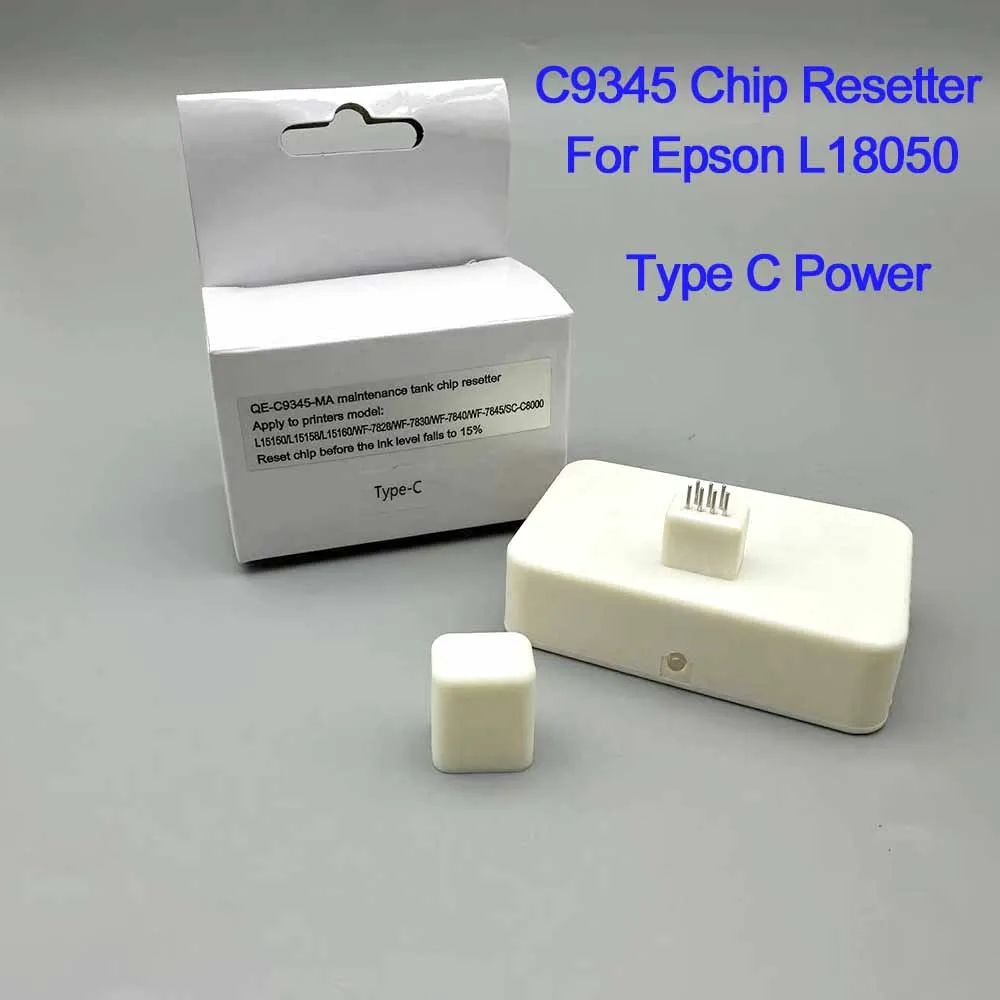 Фото C9345 Устройство сброса чипа для L18050 L8050 WF-7830 7840 7820 7845 C8000 C58000 C7000 ET-5850 Резервуар для обслуживания типа C №1