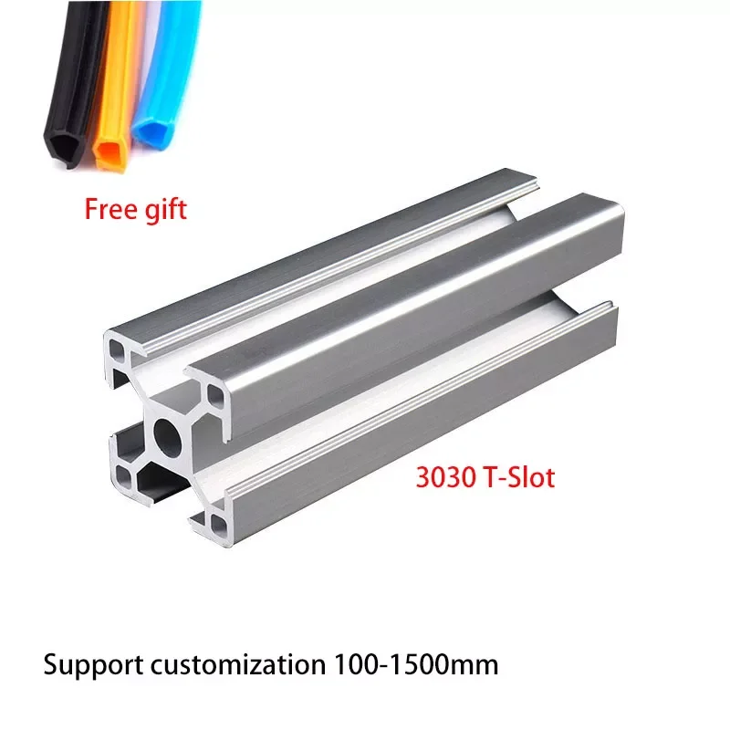 

3030 Aluminum Profile T-Slot 100 200 300 350 400 450 500 550 600 1000mm Linear Rail Extrusion Extrusion CNC 3D Printer Parts