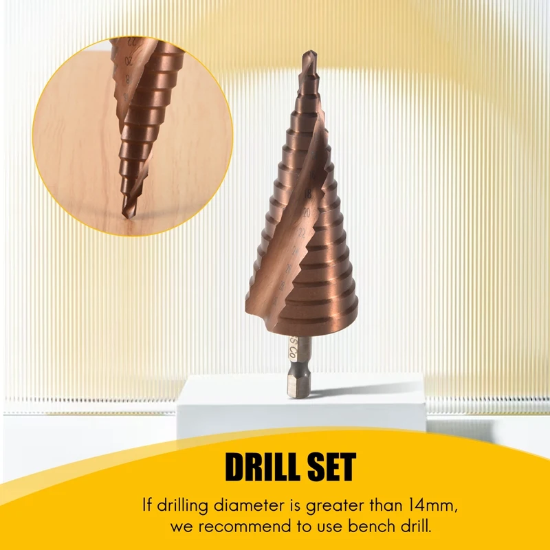 M35 HSS Co ступенчатое сверло кобальтовые конусные сверла 4-32 мм древесина