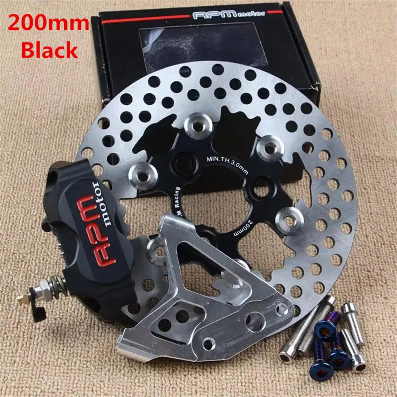 

Универсальные мотоциклетные тормозные суппорты RPM + кронштейн адаптера тормозного насоса + комплект дисков 200 мм/220 мм для Aprilia SR Kymco Agility Stage6