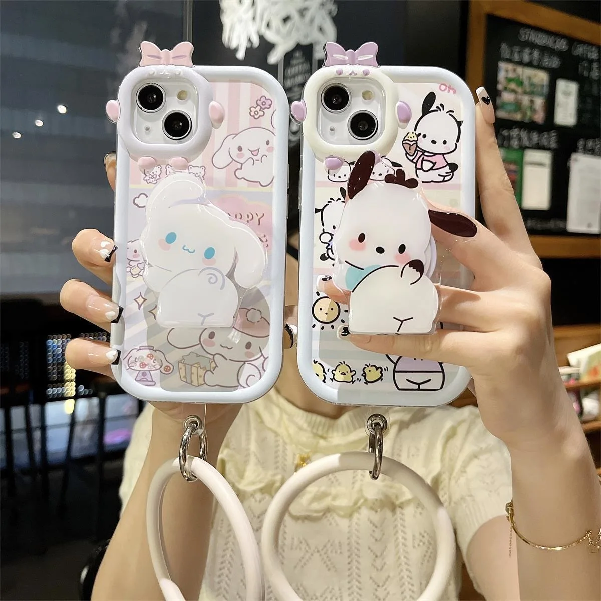 Милый Sanrios Cinnamoroll Pochacco Bow-knot Monster для Xiaomi Redmi A1 12C 9C 10C 9A 9T Note 9 9S 10 11 12 Pro K30 4G 5G Cover