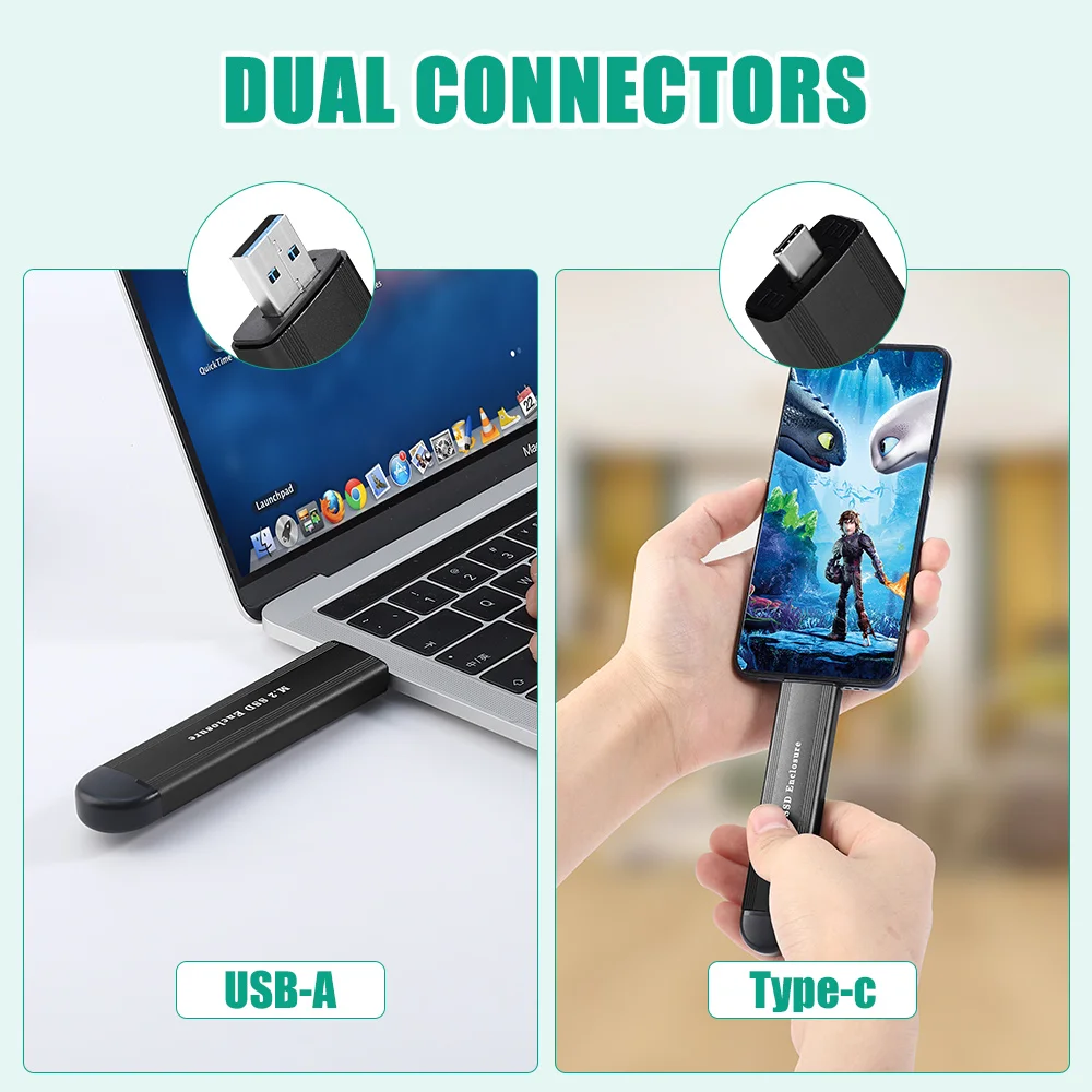 Чехол для M2 SSD Футляр NVME M.2 на USB Type C 3 1 адаптер PCIE NGFF SATA M/B Key чехол диска - купить по