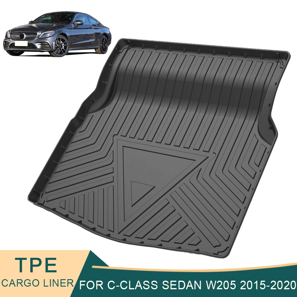 

For Mercedes-Benz C-Class Sedan W205 2015-2020 Auto Car Cargo Liner All-Weather Non-slip Trunk Mats Boot Tray Carpet Accessories