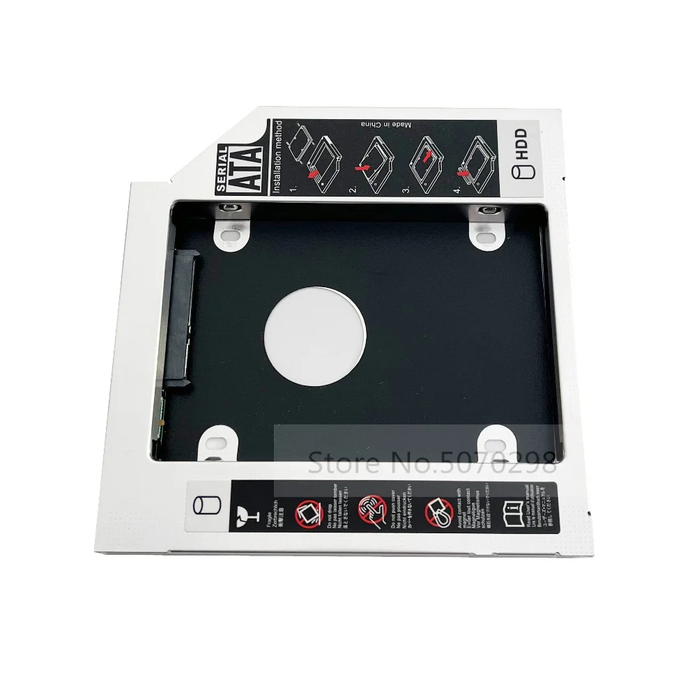 

12.7mm SATA 2nd HDD SSD Hard Drive Optical Caddy Frame Enclosure Adapter for LG S510 CT10N